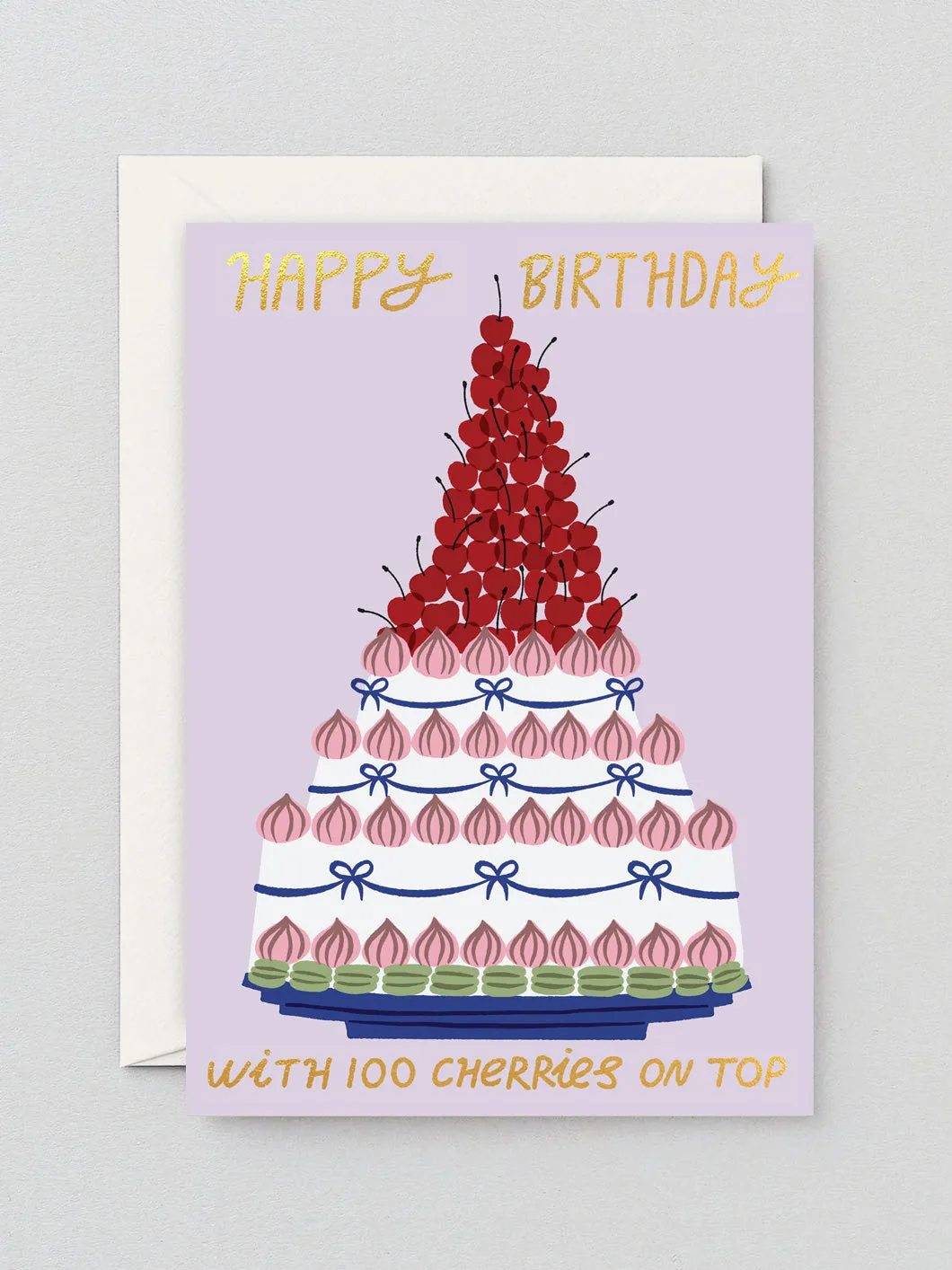 100 Cherries Happy Birthday Card