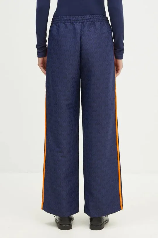 adidas Originals trousers Oversized Monogram Track Pant women's navy blue color JN8306