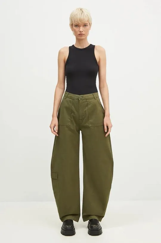 Alpha Industries cotton trousers Field Pant green color 148021