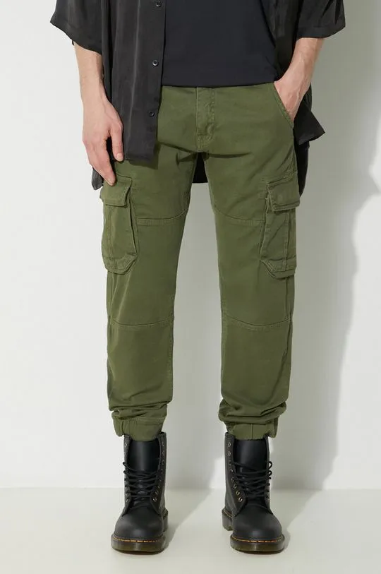 Alpha Industries trousers Army Pant men's green color 196210.142