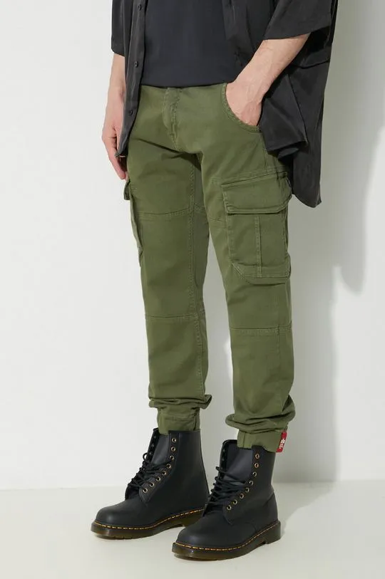 Alpha Industries trousers Army Pant men's green color 196210.142