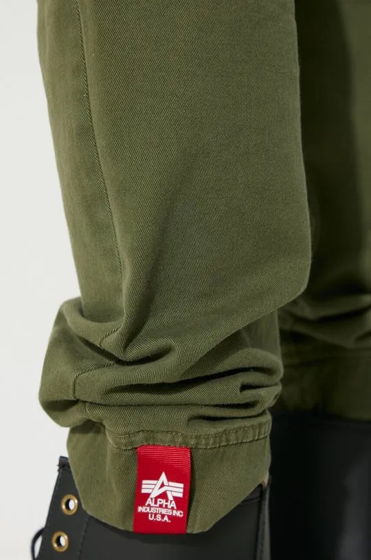 Alpha Industries trousers Army Pant men's green color 196210.142