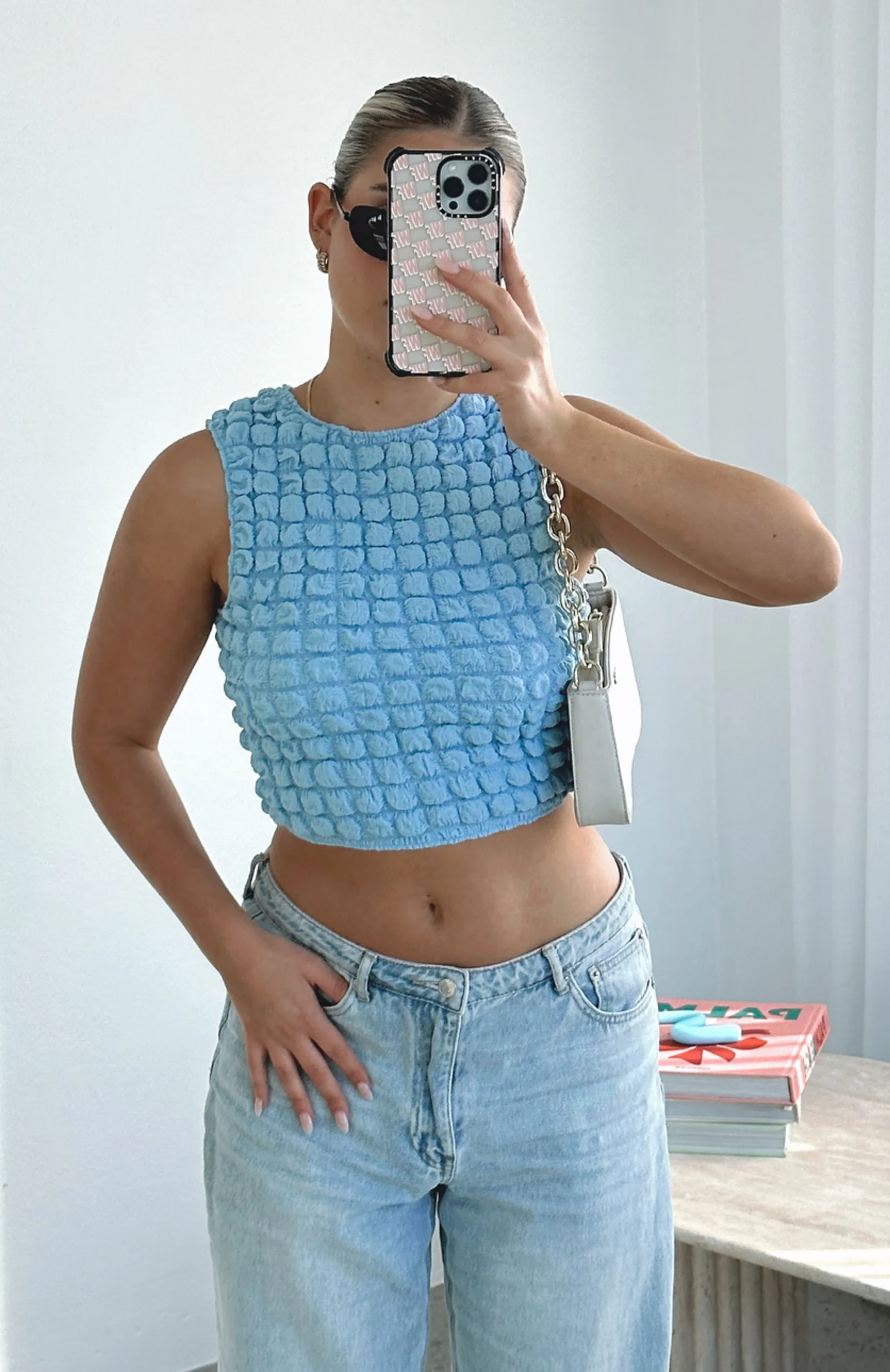 Always In Style Crop Blue