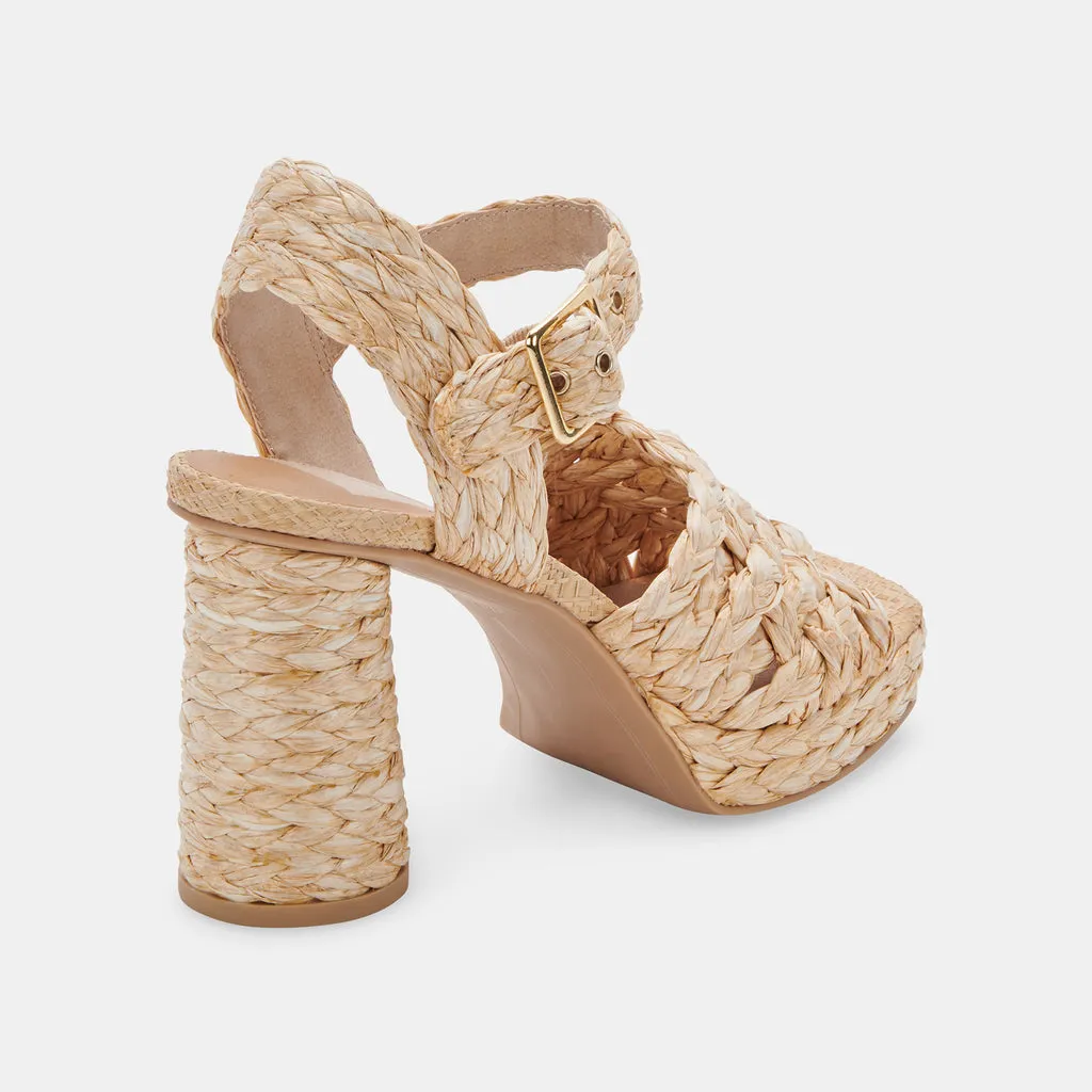 ASHER HEELS LT NATURAL RAFFIA– Dolce Vita 6755919921218