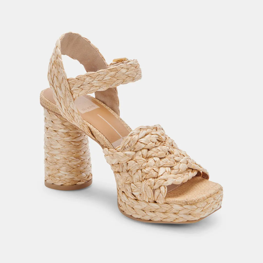 ASHER HEELS LT NATURAL RAFFIA– Dolce Vita 6755919921218