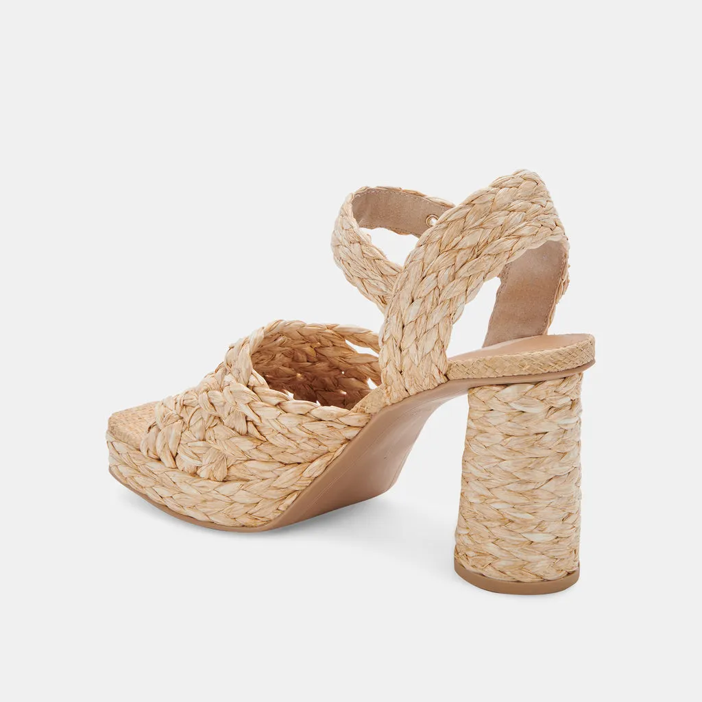 ASHER HEELS LT NATURAL RAFFIA– Dolce Vita 6755919921218