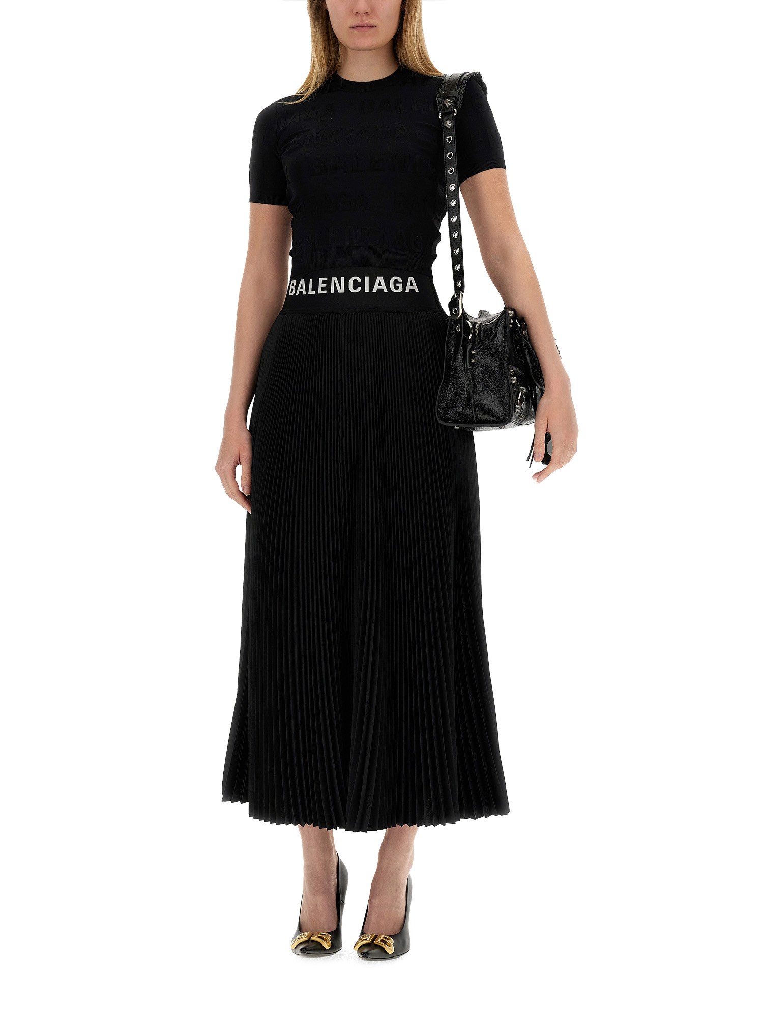 BALENCIAGA    SKIRT WITH LOGO