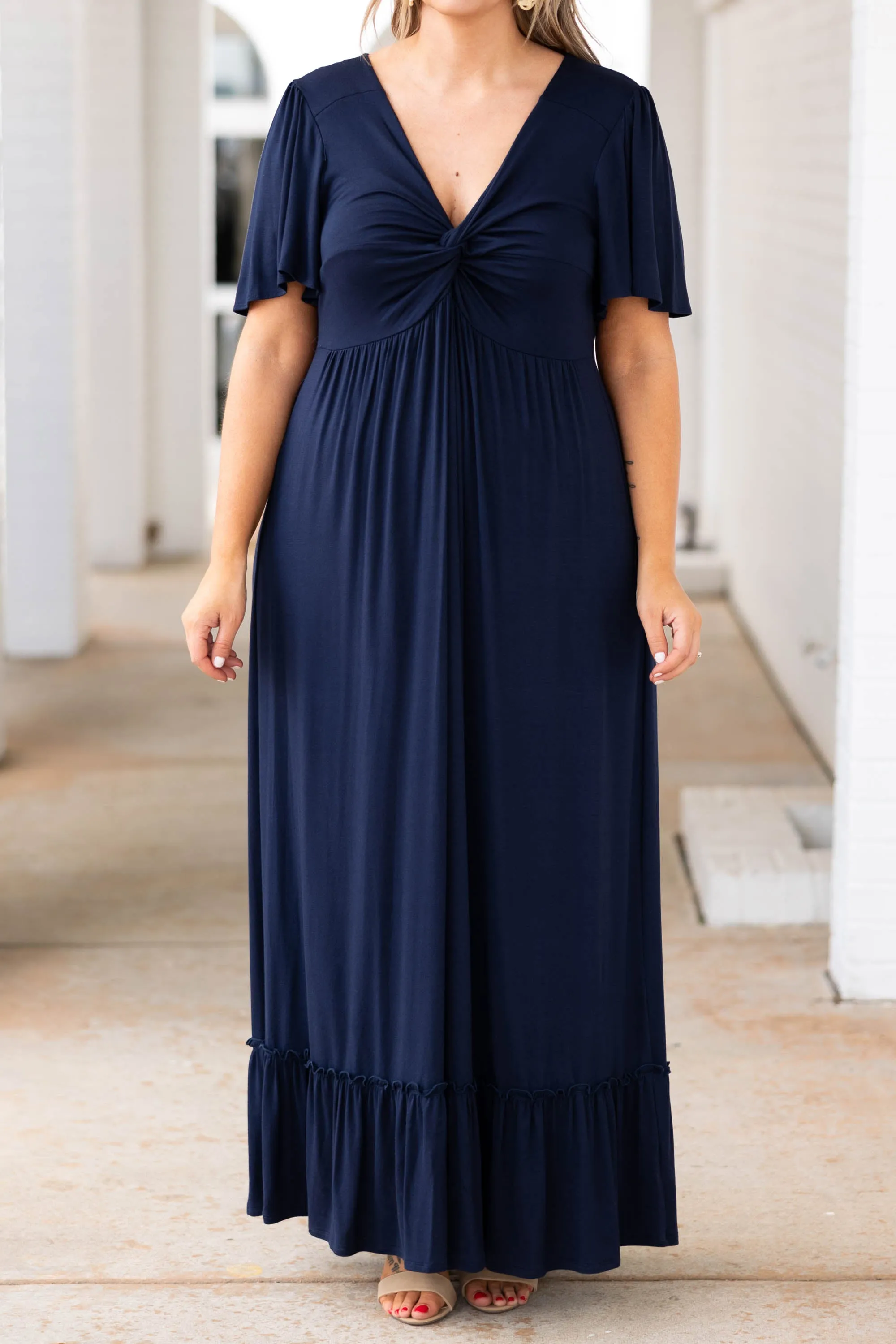 Blackbird Singing Dress, Navy