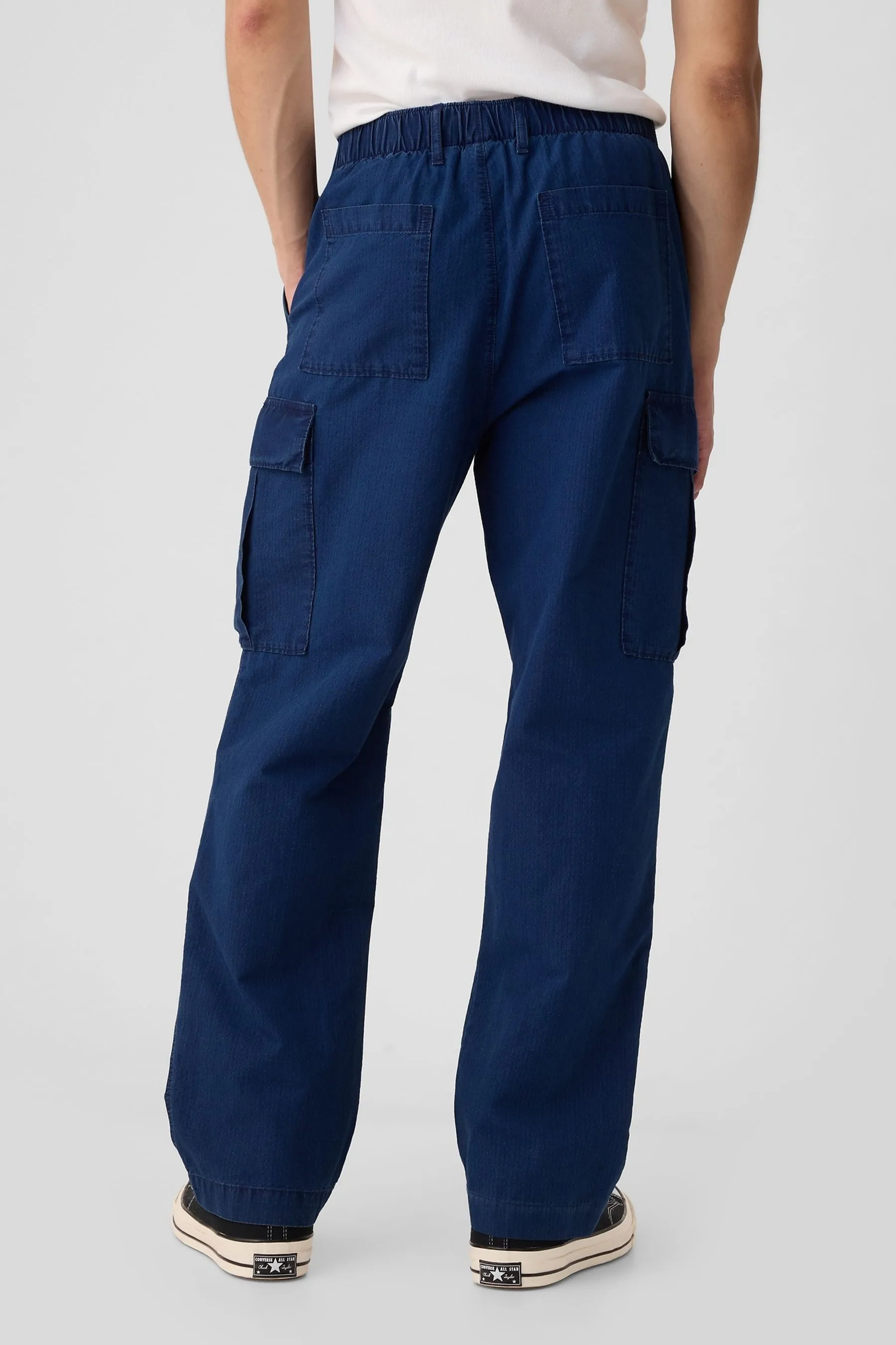 Blue Cargo Trousers