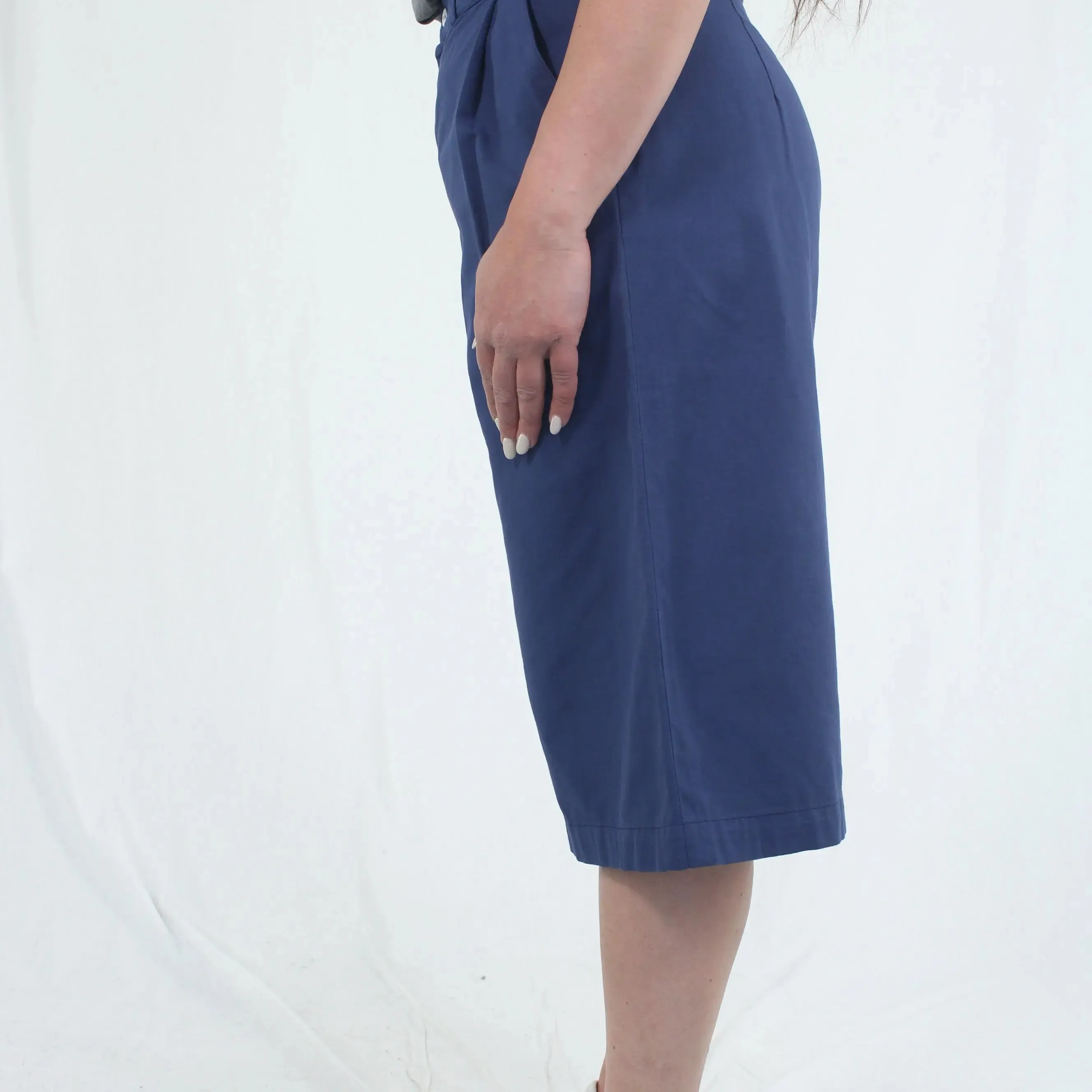 Blue Cotton Culottes | ThriftTale