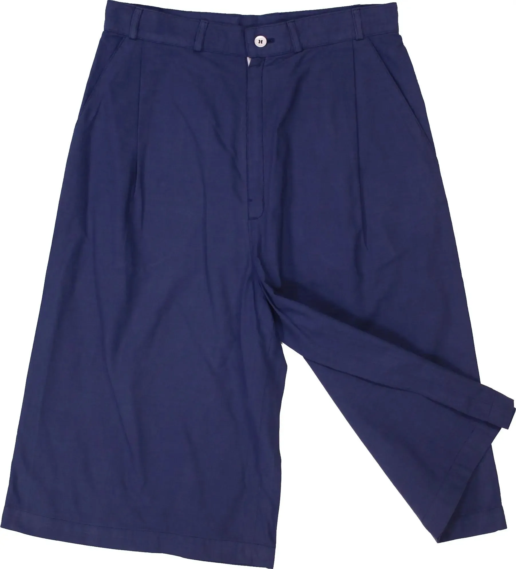 Blue Cotton Culottes | ThriftTale