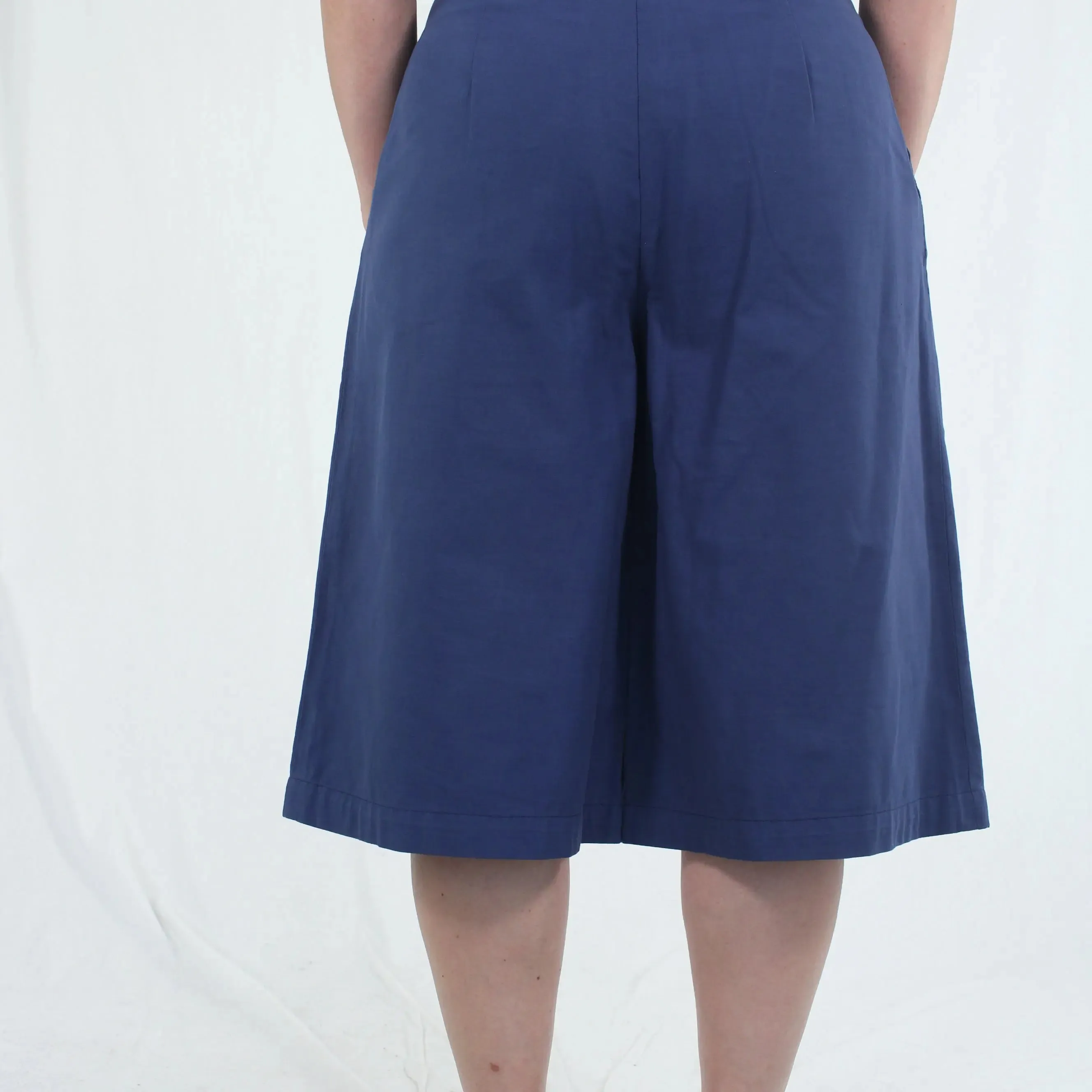 Blue Cotton Culottes | ThriftTale