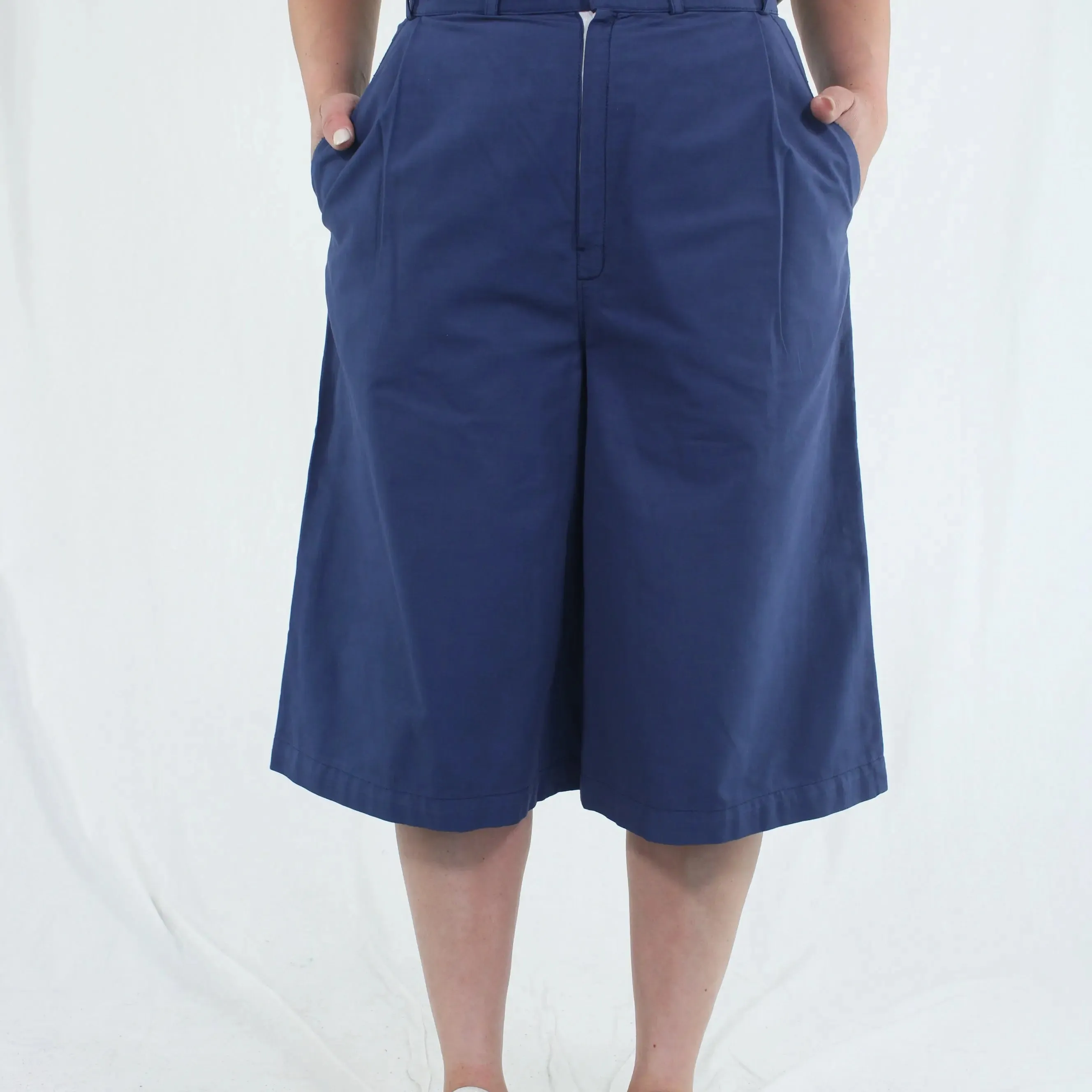 Blue Cotton Culottes | ThriftTale