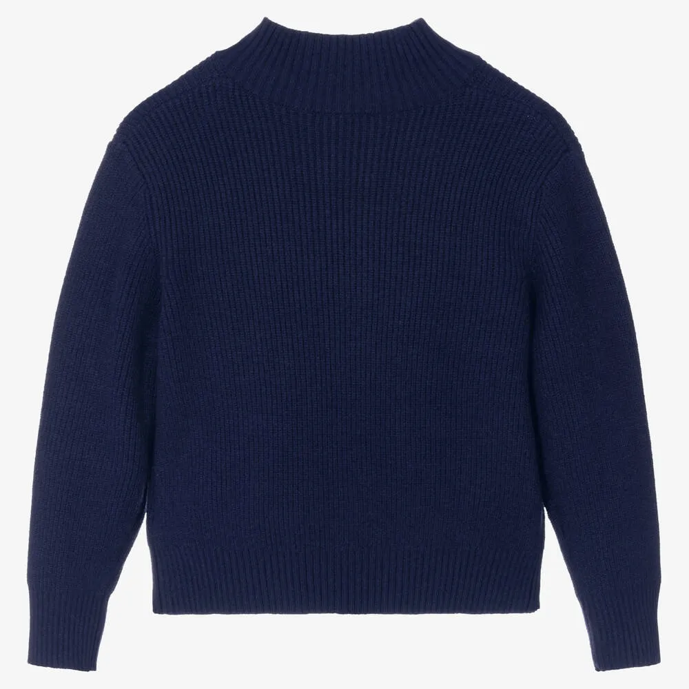 Boys Blue Knitted Sweater