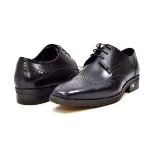 British Walkers Charles Men's Black Leather Oxfords