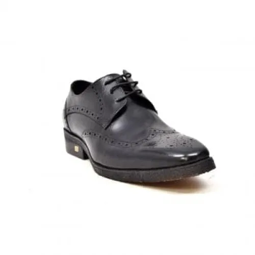 British Walkers Charles Men's Black Leather Oxfords