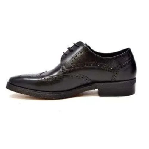 British Walkers Charles Men's Black Leather Oxfords