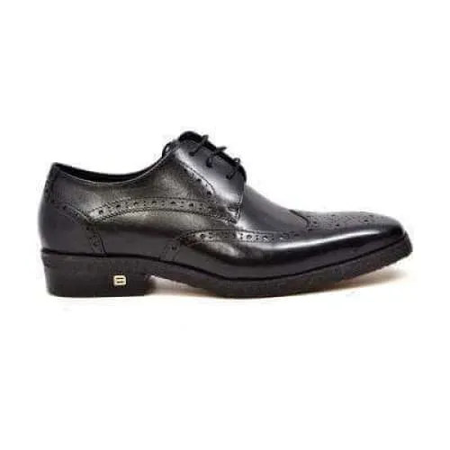 British Walkers Charles Men's Black Leather Oxfords