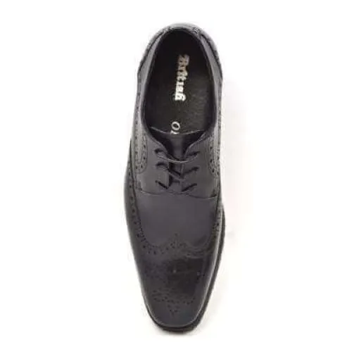 British Walkers Charles Men's Black Leather Oxfords