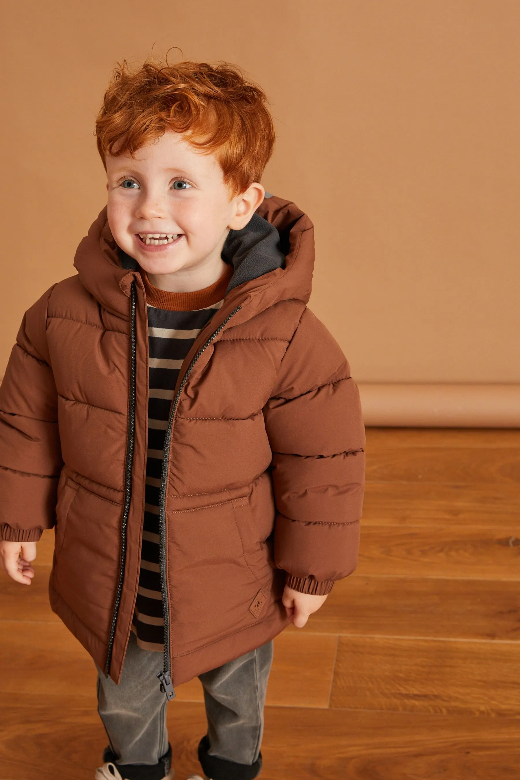 Brown Bear Padded Coat (3mths-7yrs)