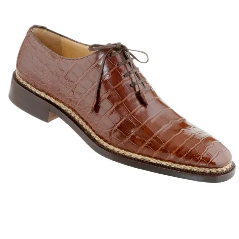 Caporicci 1400 Alligator Oxfords Brown Size 7