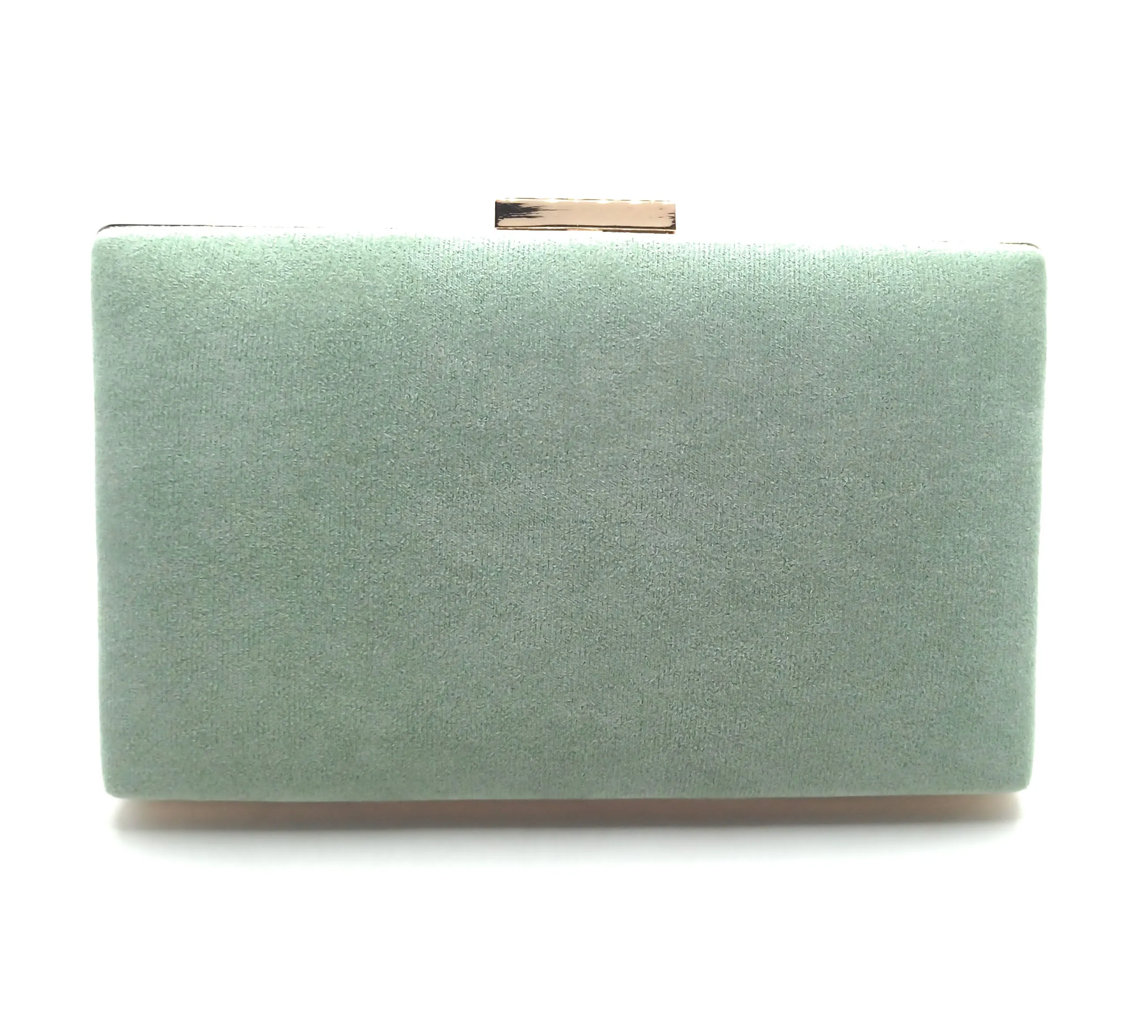 Cartera De Mano Bolso Fiesta Rectangular · Ante Menta