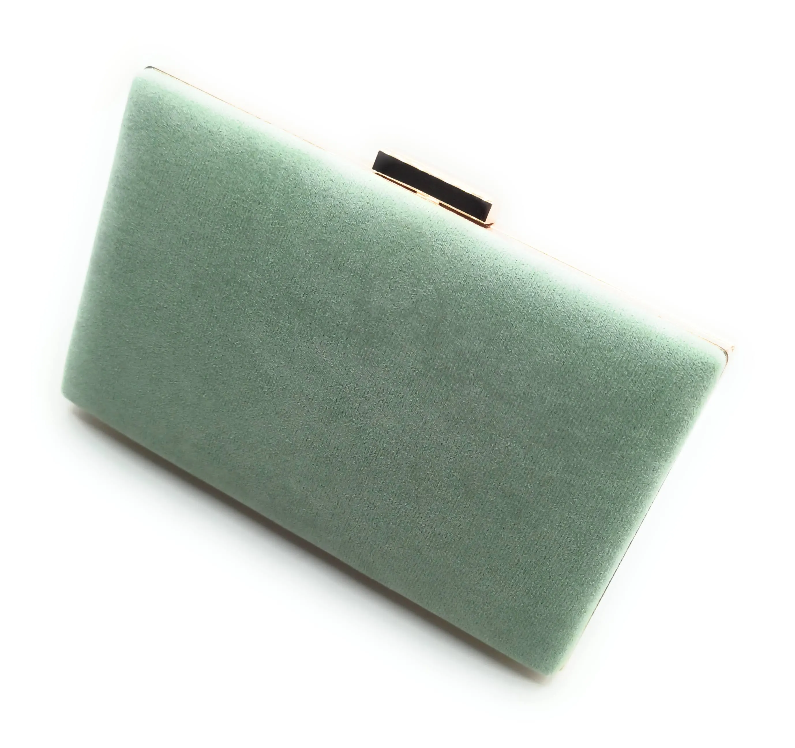 Cartera De Mano Bolso Fiesta Rectangular · Ante Menta