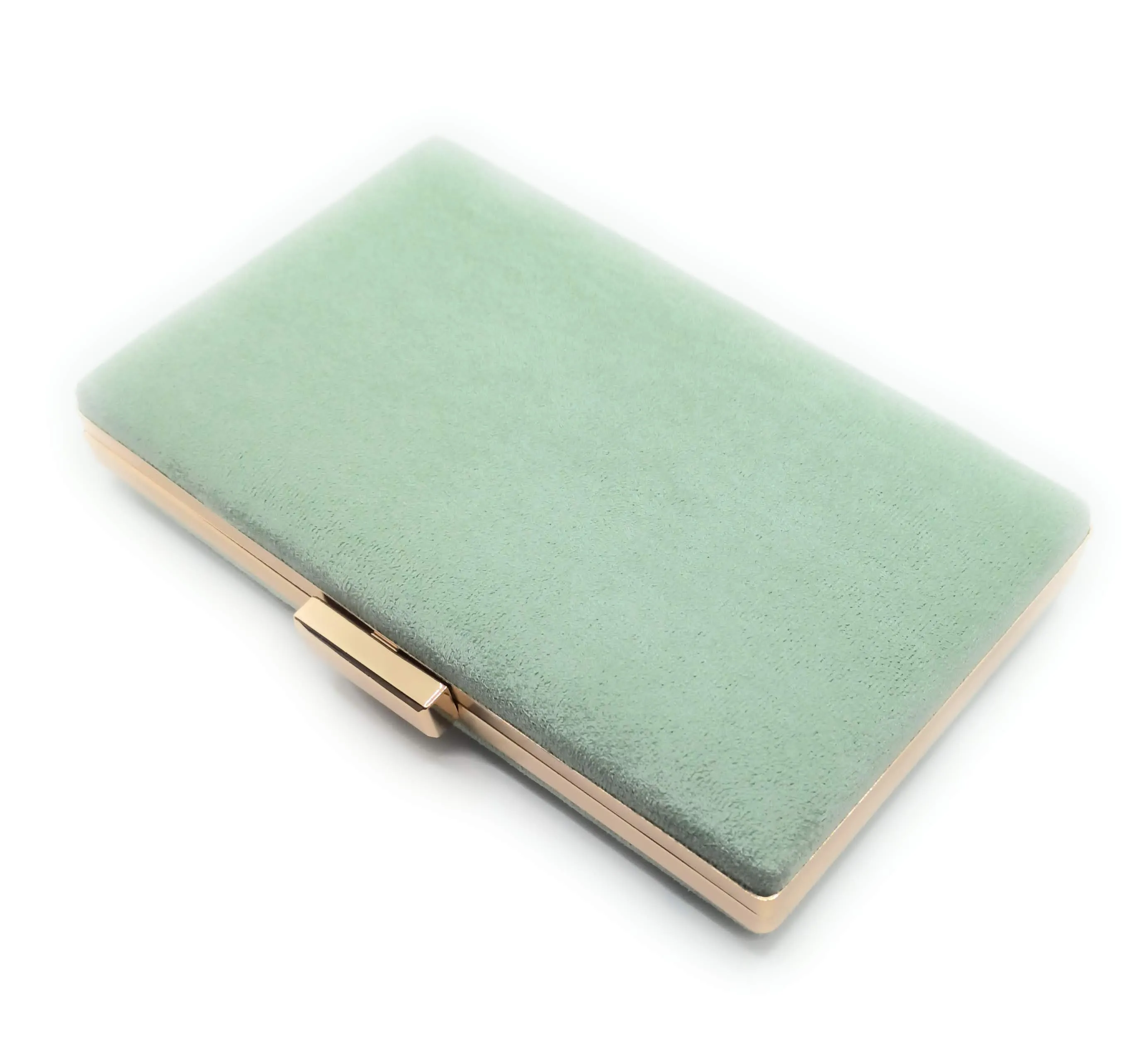 Cartera De Mano Bolso Fiesta Rectangular · Ante Menta