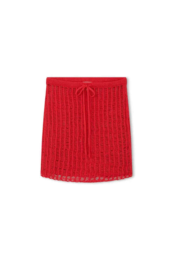 Chilli Cotton Crochet Skirt