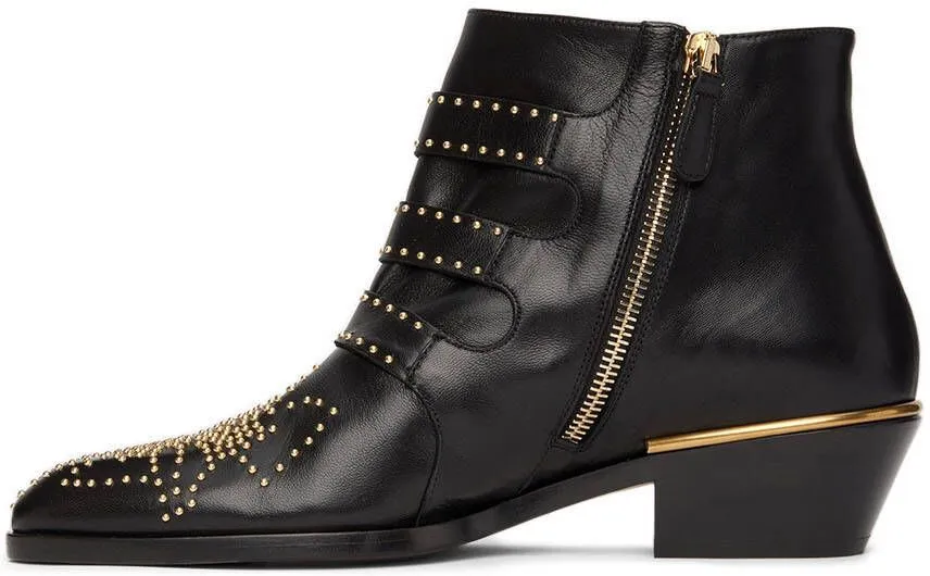 Chloé Black Susanna Ankle Boots