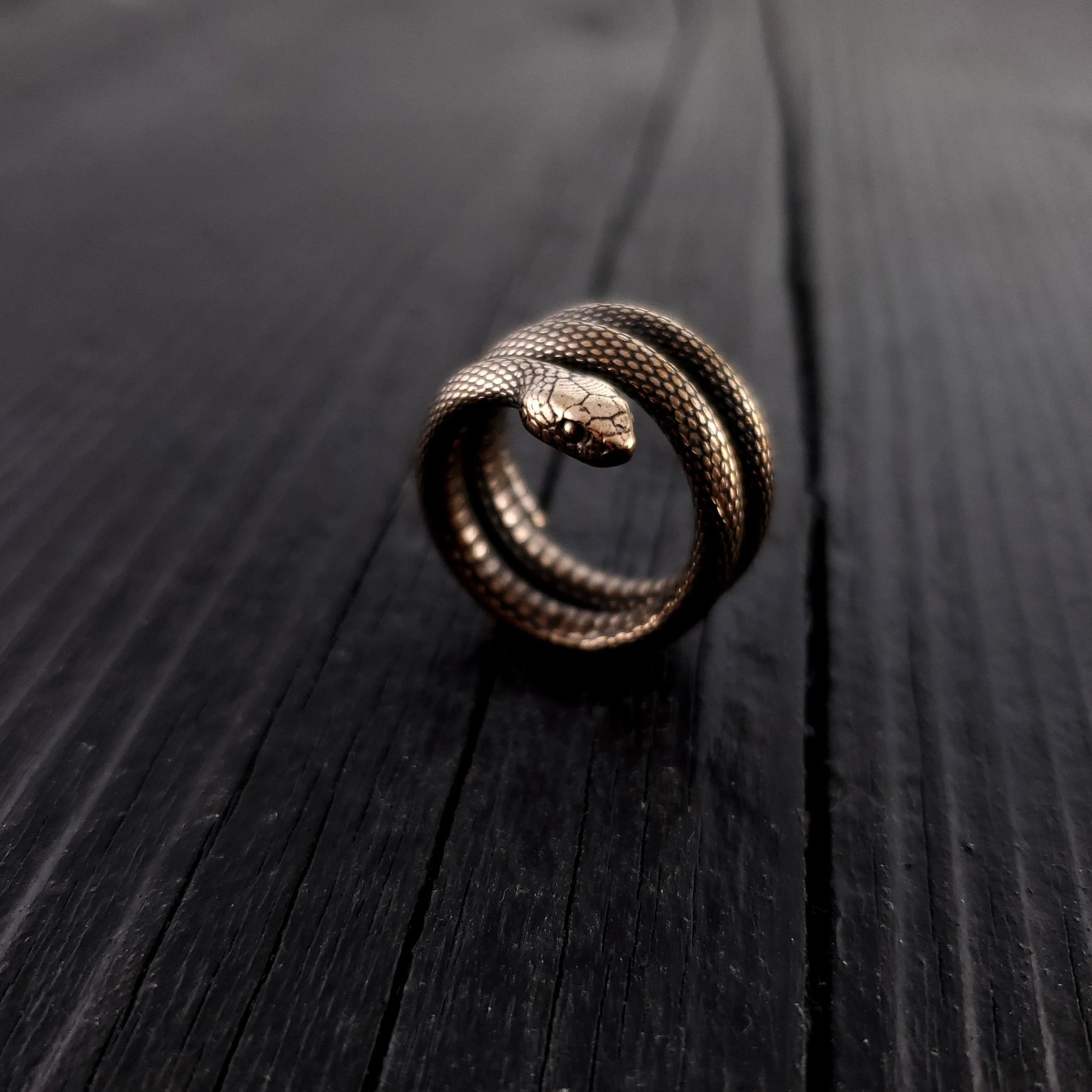 Colubrid Snake Wrap Ring