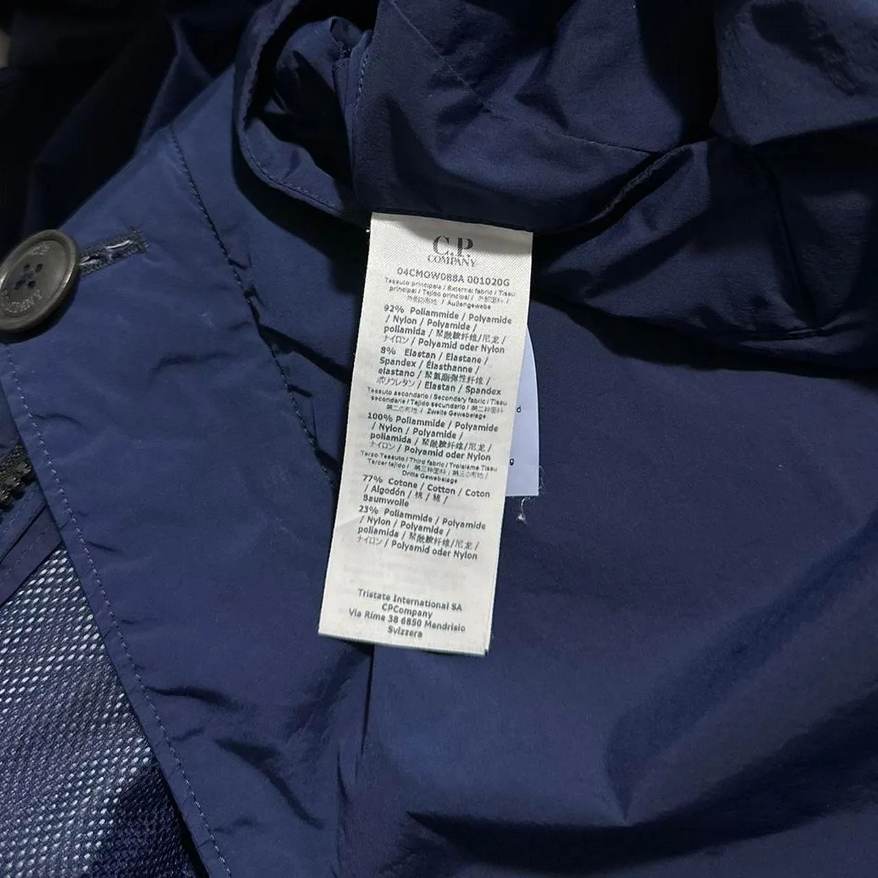 CP Company Blue Nycra Trench Jacket