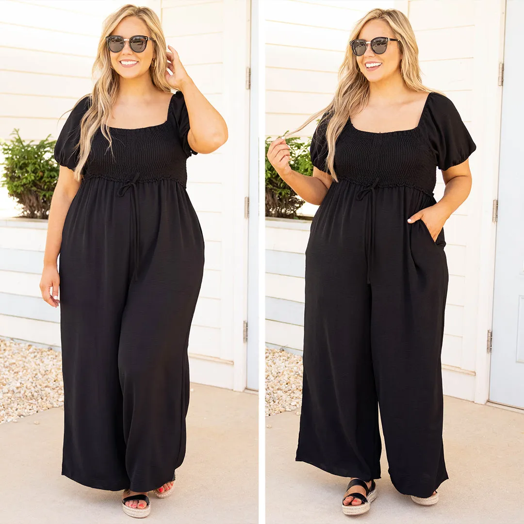 Dancing Under The Stars Jumpsuit, Black