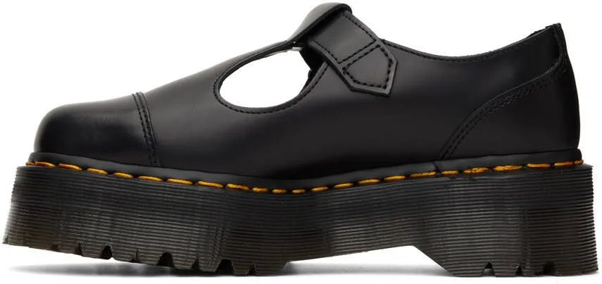 Dr. Martens Black Bethan Smooth Platform Oxfords