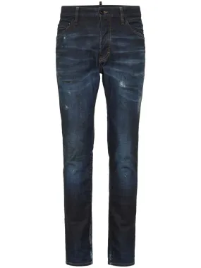 DSQUARED2 Navy Blue Five-Pocket Tailored Pants