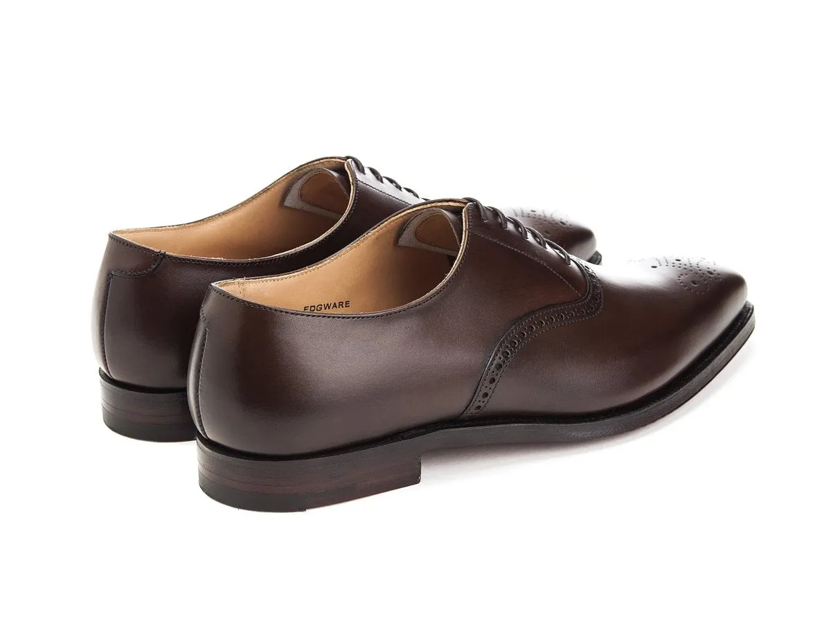 Edgware Dark Brown Burnished Calf