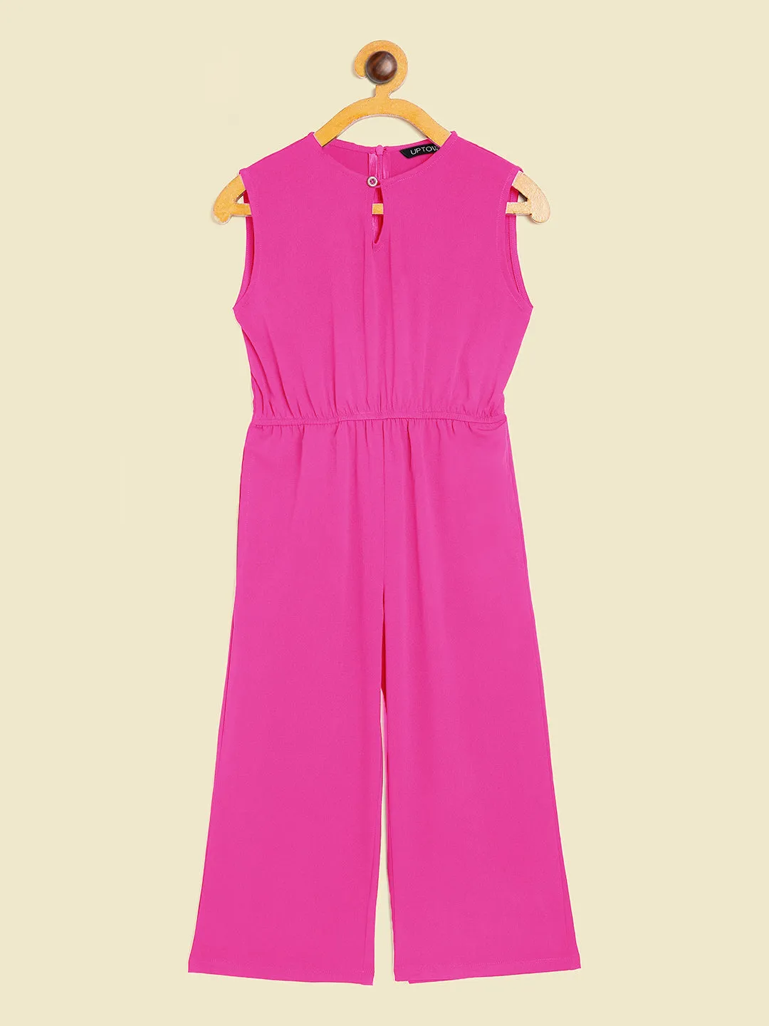 Elasticated Key-hole Jumpsuit for Girls