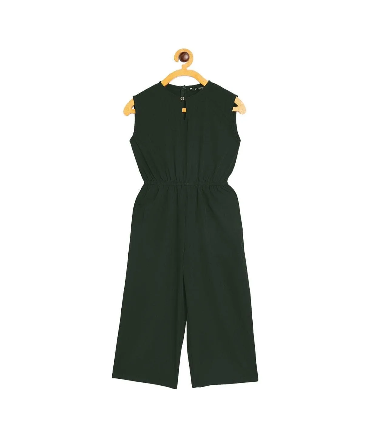 Elasticated Key-hole Jumpsuit for Girls