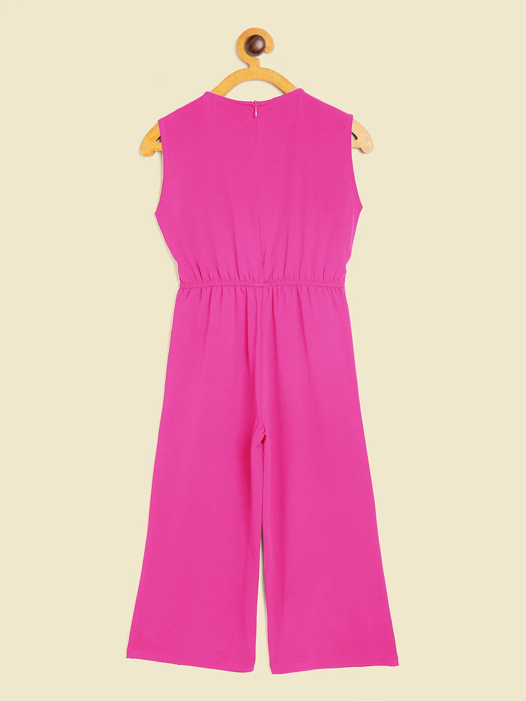 Elasticated Key-hole Jumpsuit for Girls