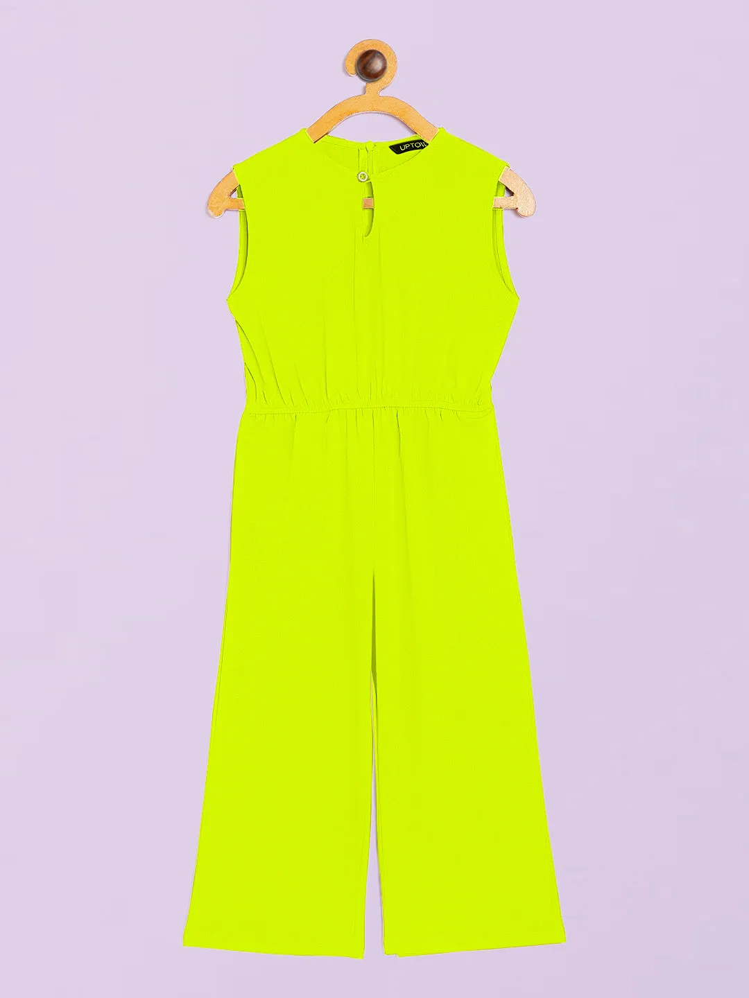 Elasticated Key-hole Jumpsuit for Girls