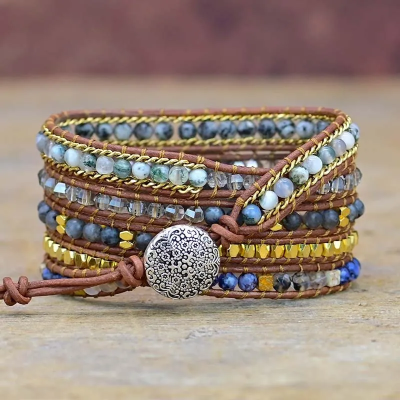 Ethereal Labradorite Wrap Bracelet