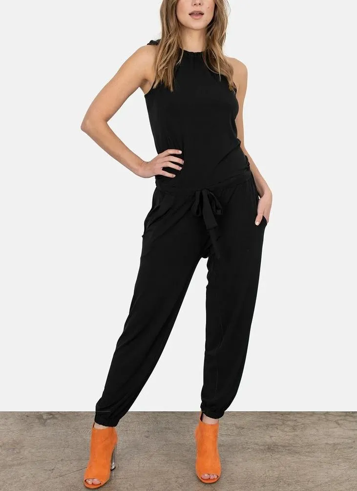 Eva Varro Neck Tie Jumpsuit