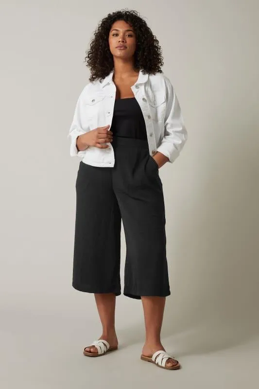 EVANS Curve Black Culottes