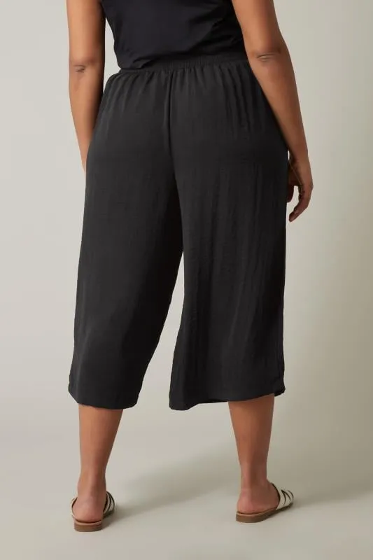 EVANS Curve Black Culottes