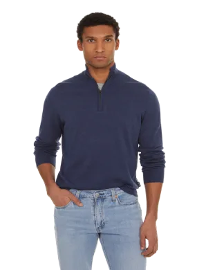 FACONNABLE  Cotton and linen jumper - Blue