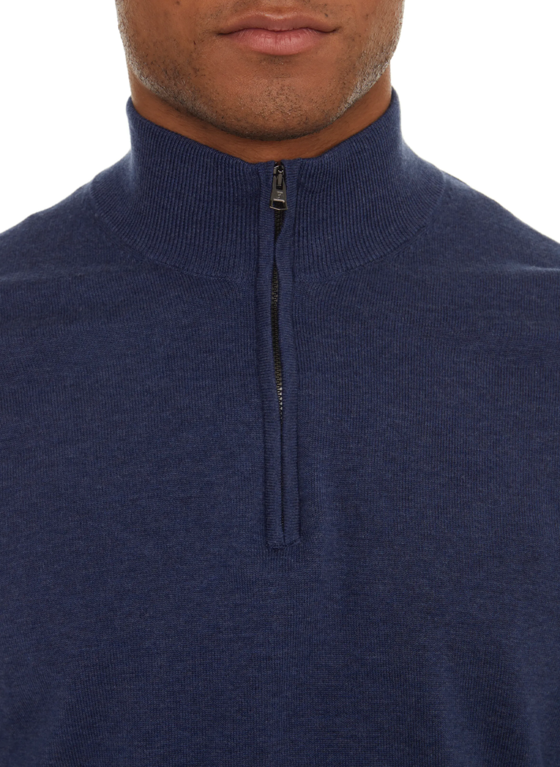 FACONNABLE  Cotton and linen jumper - Blue