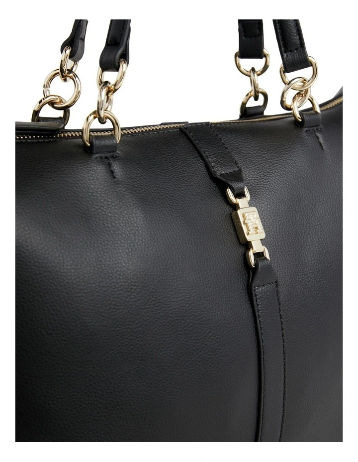 Feminine Satchel Bag in Black