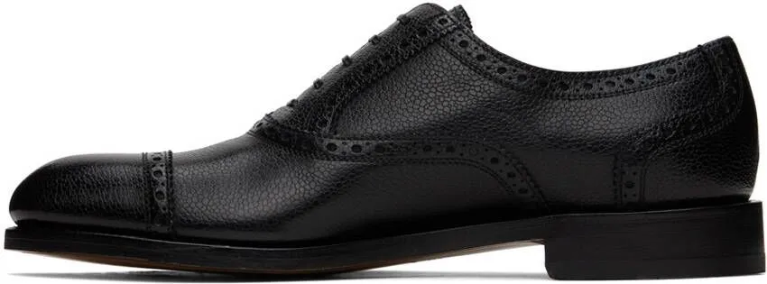 Ferragamo Black Gianluigi Oxfords