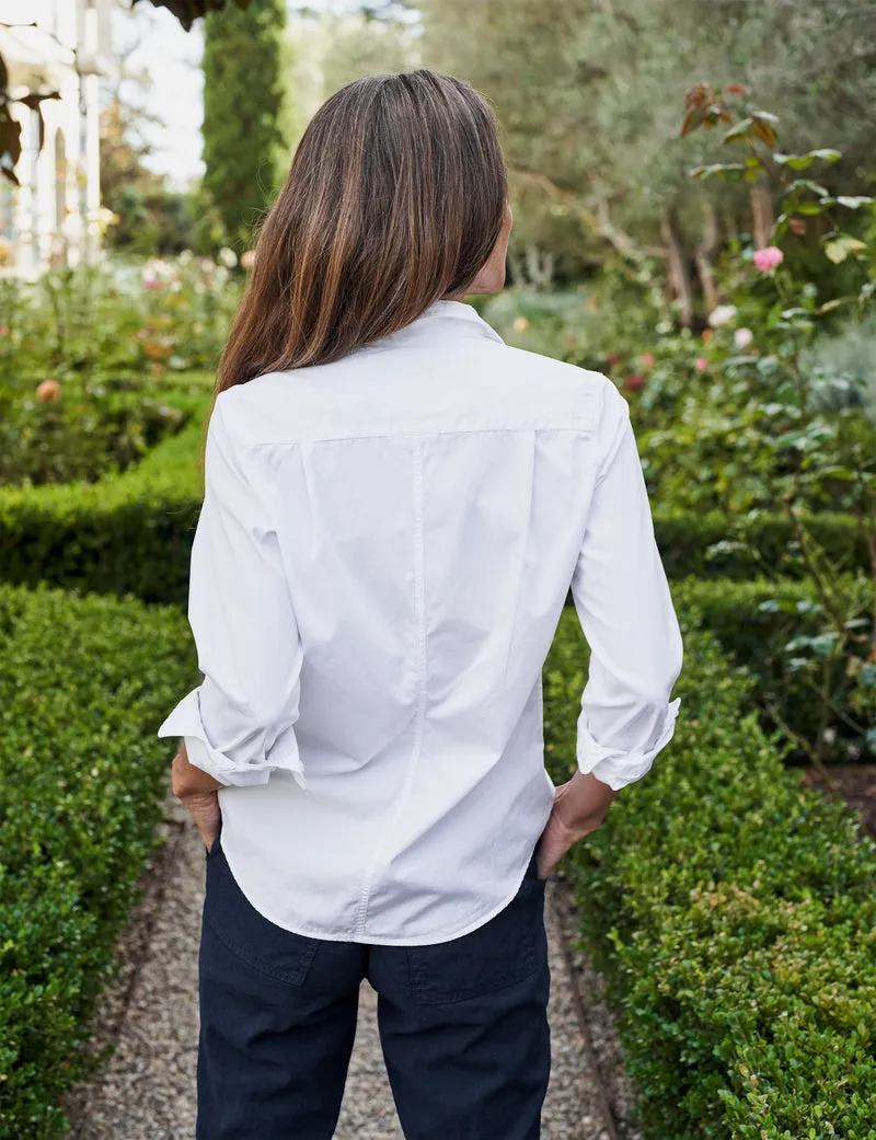 Frank & Eileen Barry Long Sleeve Shirt in White