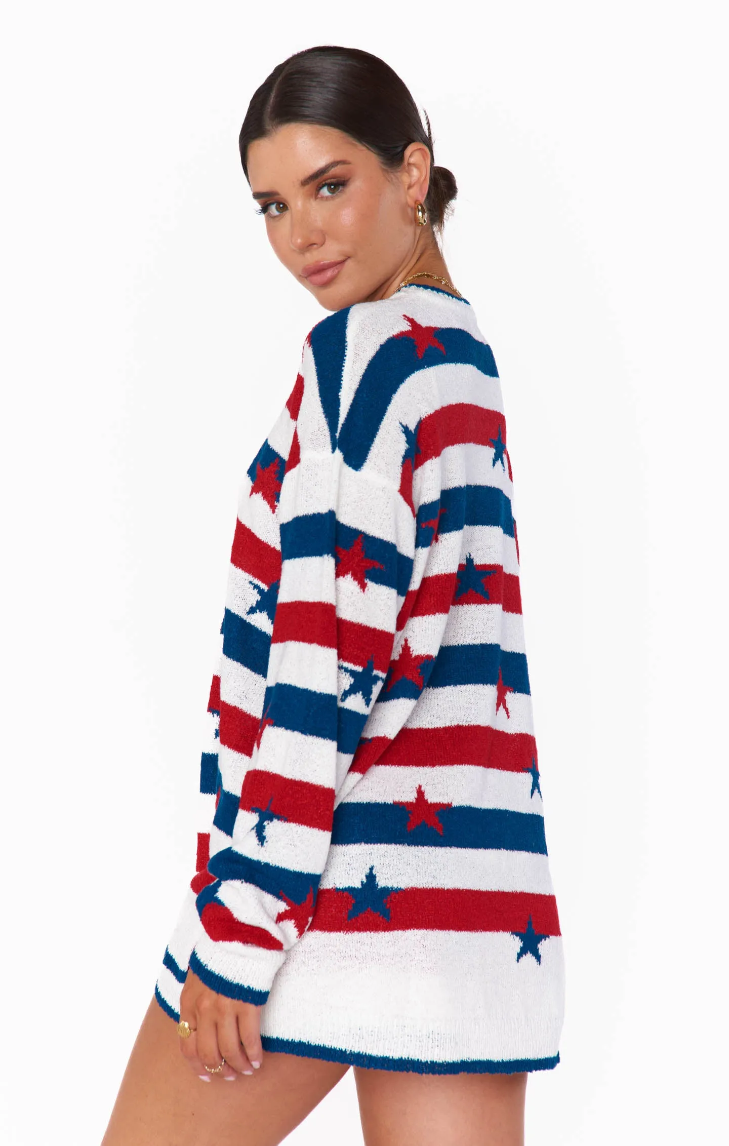 Go To Sweater ~ Star Spangled Stripe Knit